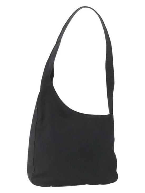 PRADA Shoulder Bag Nylon Black Silver - Picture 2 of 14